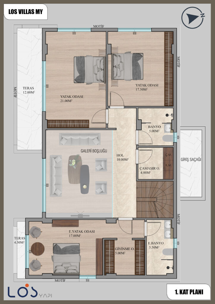 los-villas-my - 10)1.KAT PLANI